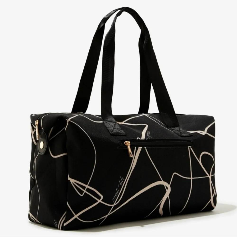 💜Mali & Lili Weekender Bag Abstract Print - Picture 3 of 12